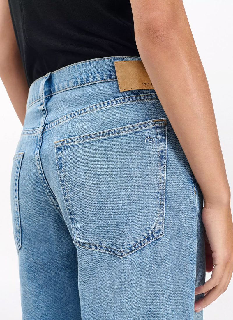 The Saige Ankle Relaxed Straight Jeans by rag & bone