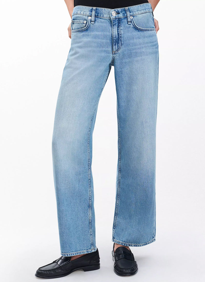 The Saige Ankle Relaxed Straight Jeans by rag & bone