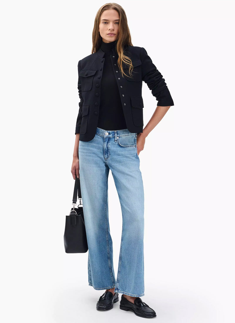 The Saige Ankle Relaxed Straight Jeans by rag & bone