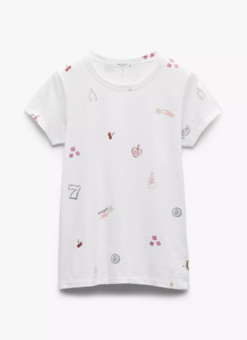 rag & bone All Over Lucky Charm Tee