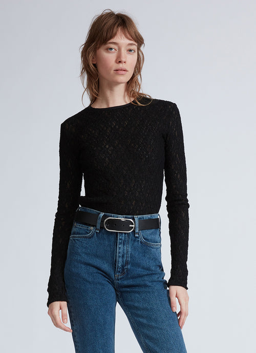 rag & bone Ellie Lace Long Sleeve Tee