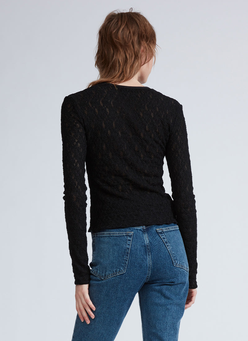 Ellie Lace Long Sleeve Tee