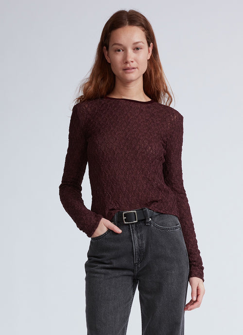 rag & bone Ellie Lace Long Sleeve Tee
