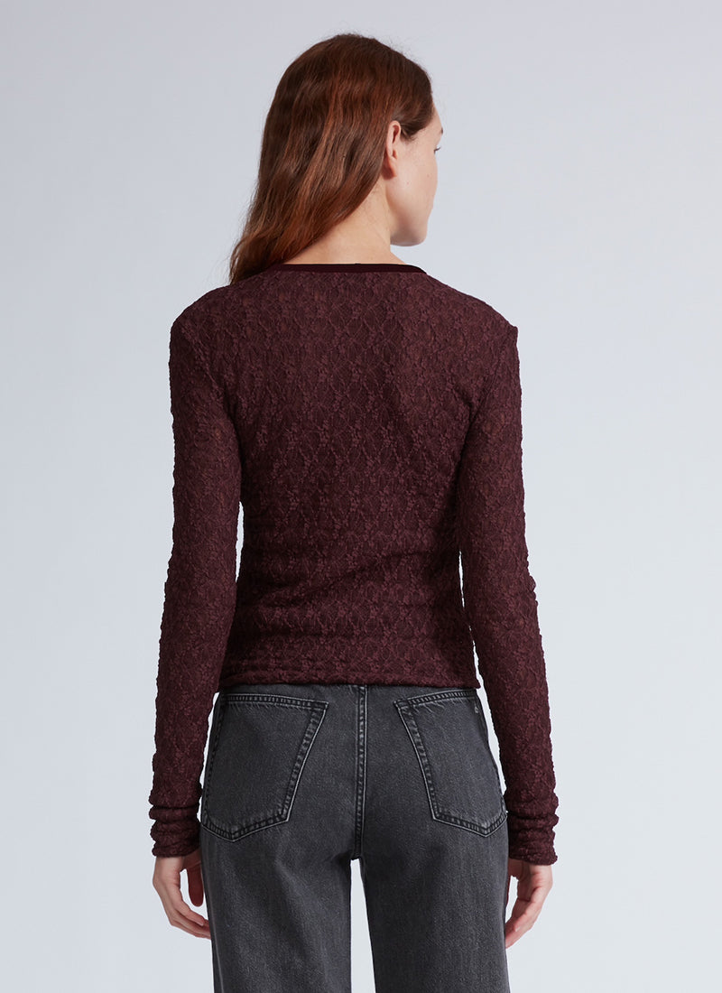 Ellie Lace Long Sleeve Tee