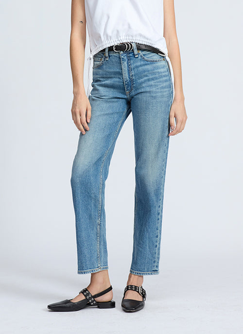 rag & bone Harlow Mid-rise Ankle Straight Leg Jeans