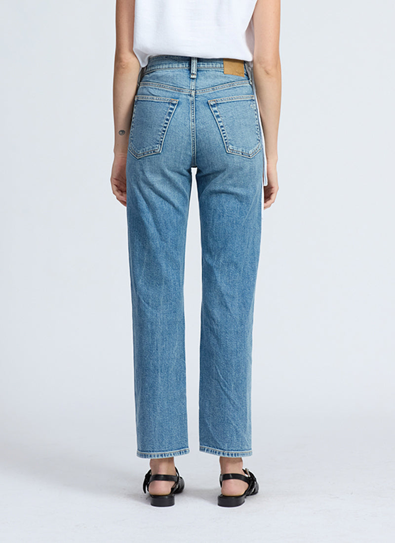 rag & bone Harlow Mid-rise Ankle Straight Leg Jeans