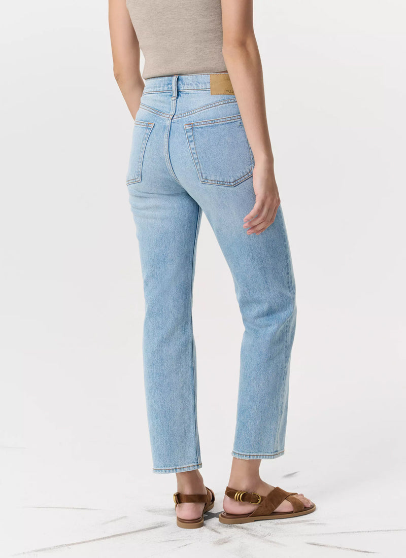 rag & bone Harlow Mid-rise Ankle Straight Leg Jeans