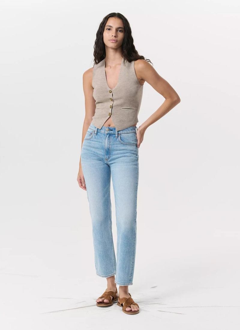 rag & bone Harlow Mid-rise Ankle Straight Leg Jeans