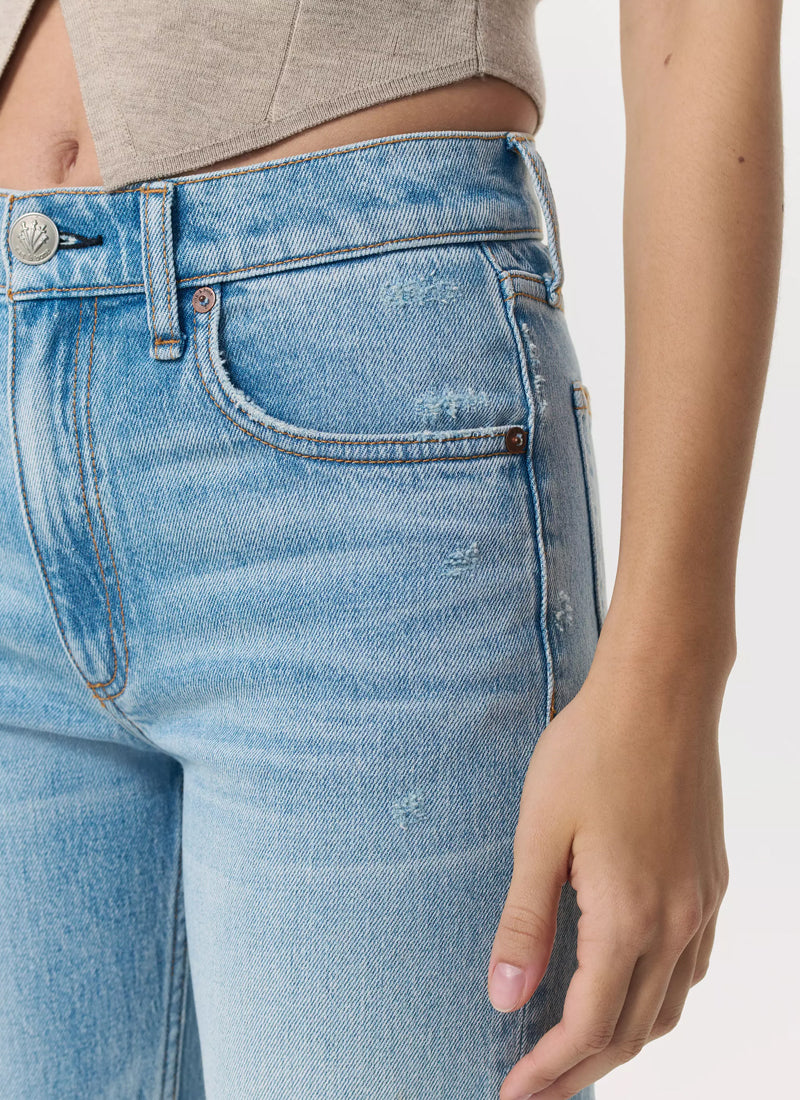 rag & bone Harlow Mid-rise Ankle Straight Leg Jeans