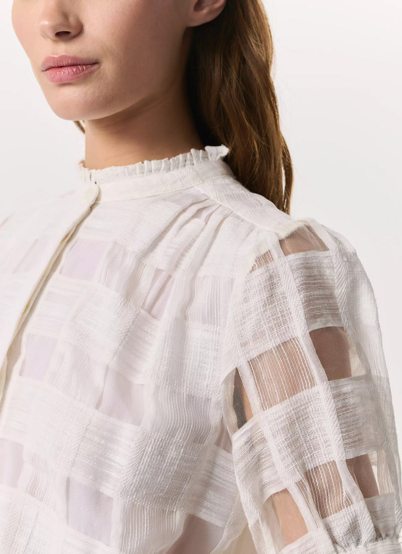 rag & bone Jordan Short Sleeve Plaid Top