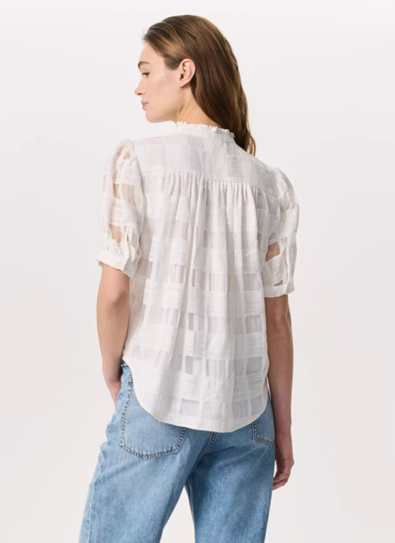 rag & bone Jordan Short Sleeve Plaid Top