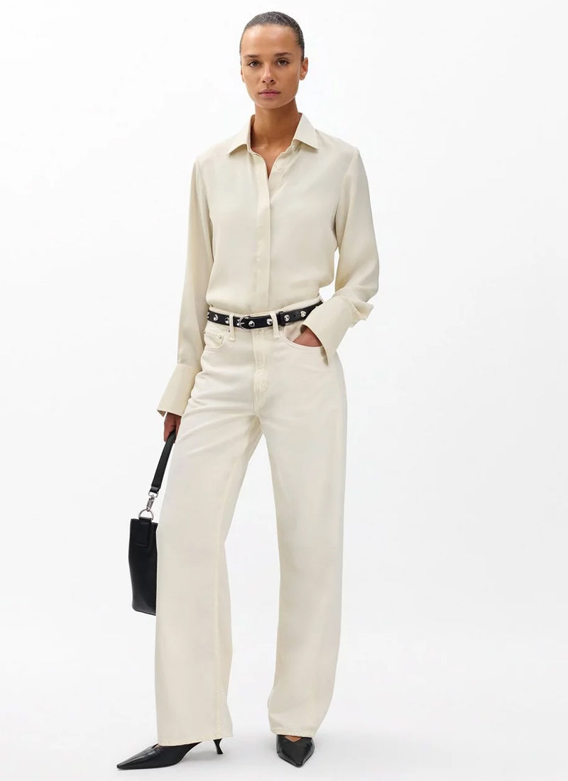 rag & bone Featherweight Logan Wide Leg Jeans