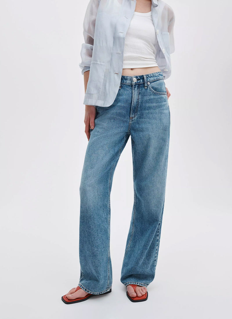 rag & bone Featherweight Logan Wide Leg Jeans