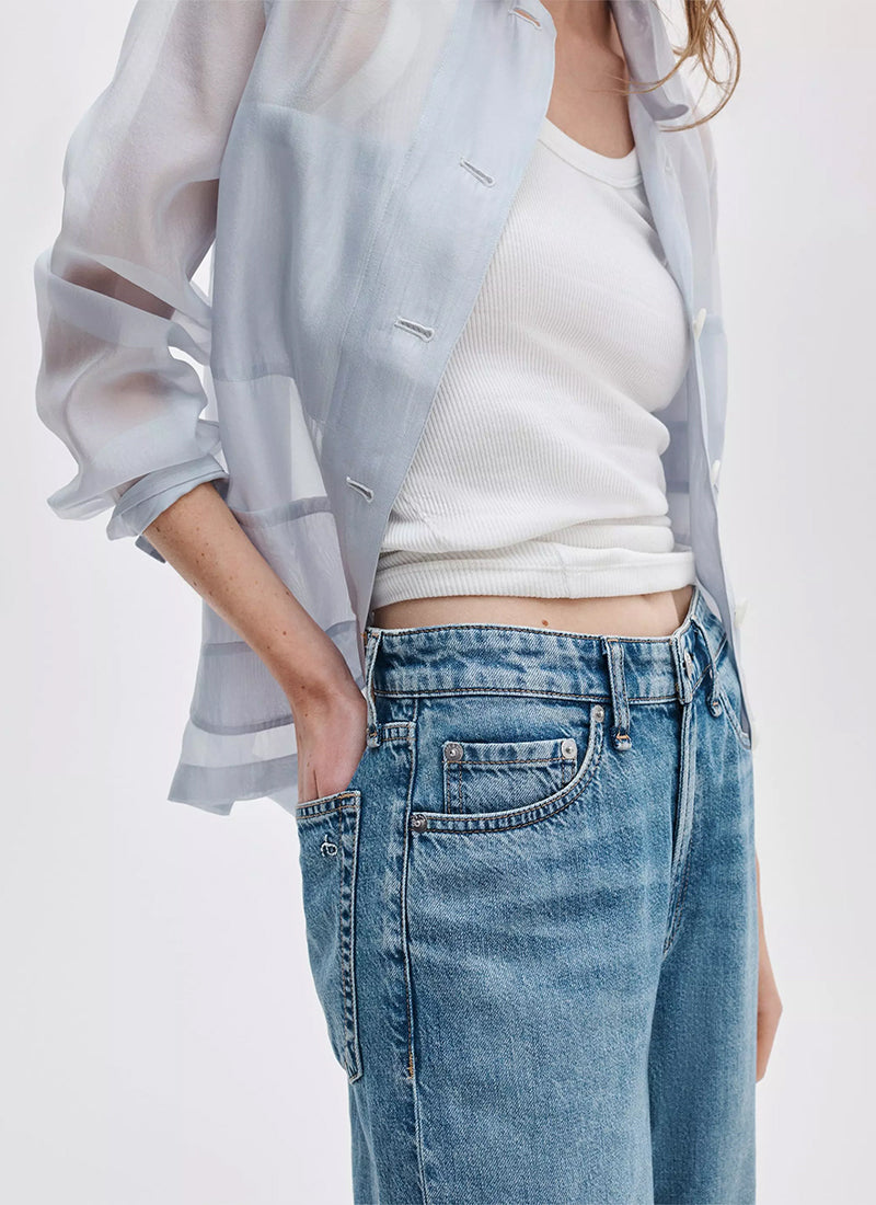 rag & bone Featherweight Logan Wide Leg Jeans