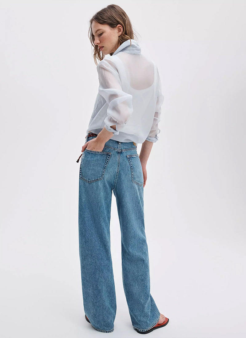 rag & bone Featherweight Logan Wide Leg Jeans