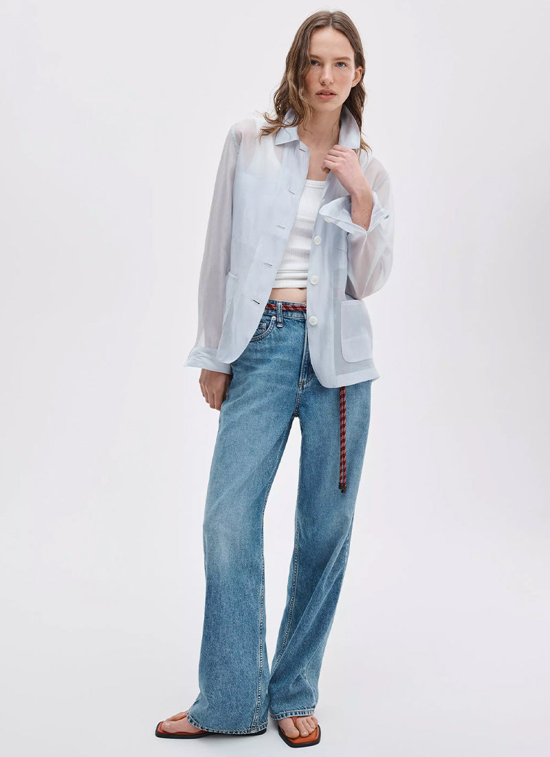 rag & bone Featherweight Logan Wide Leg Jeans