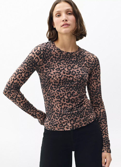 Luca Cheetah Printed Long Sleeve Tee by rag &amp; bone at Andrews