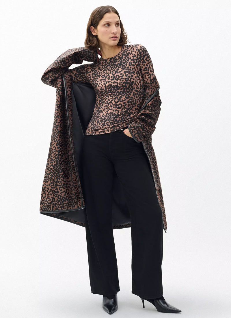 Luca Cheetah Printed Long Sleeve Tee by rag &amp; bone at Andrews
