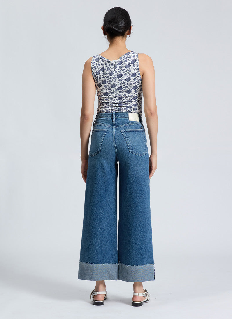 rag & bone Luca Printed Shirred Tank