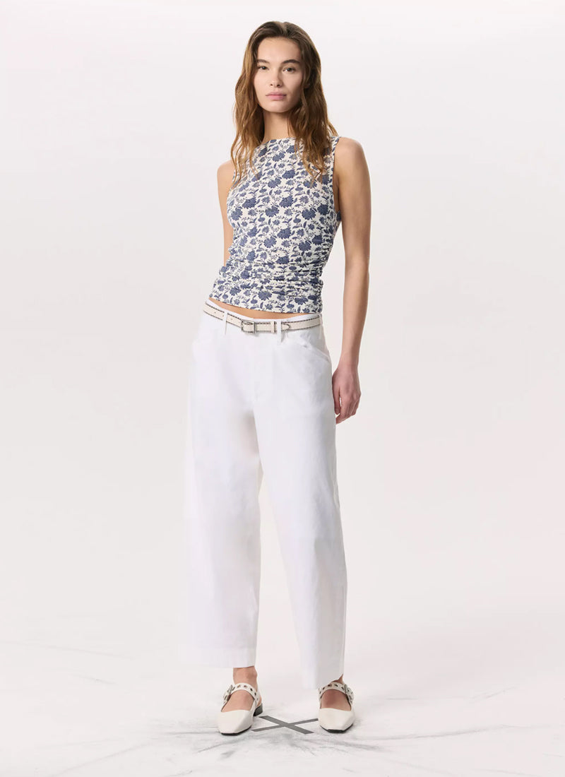 rag & bone Luca Printed Shirred Tank