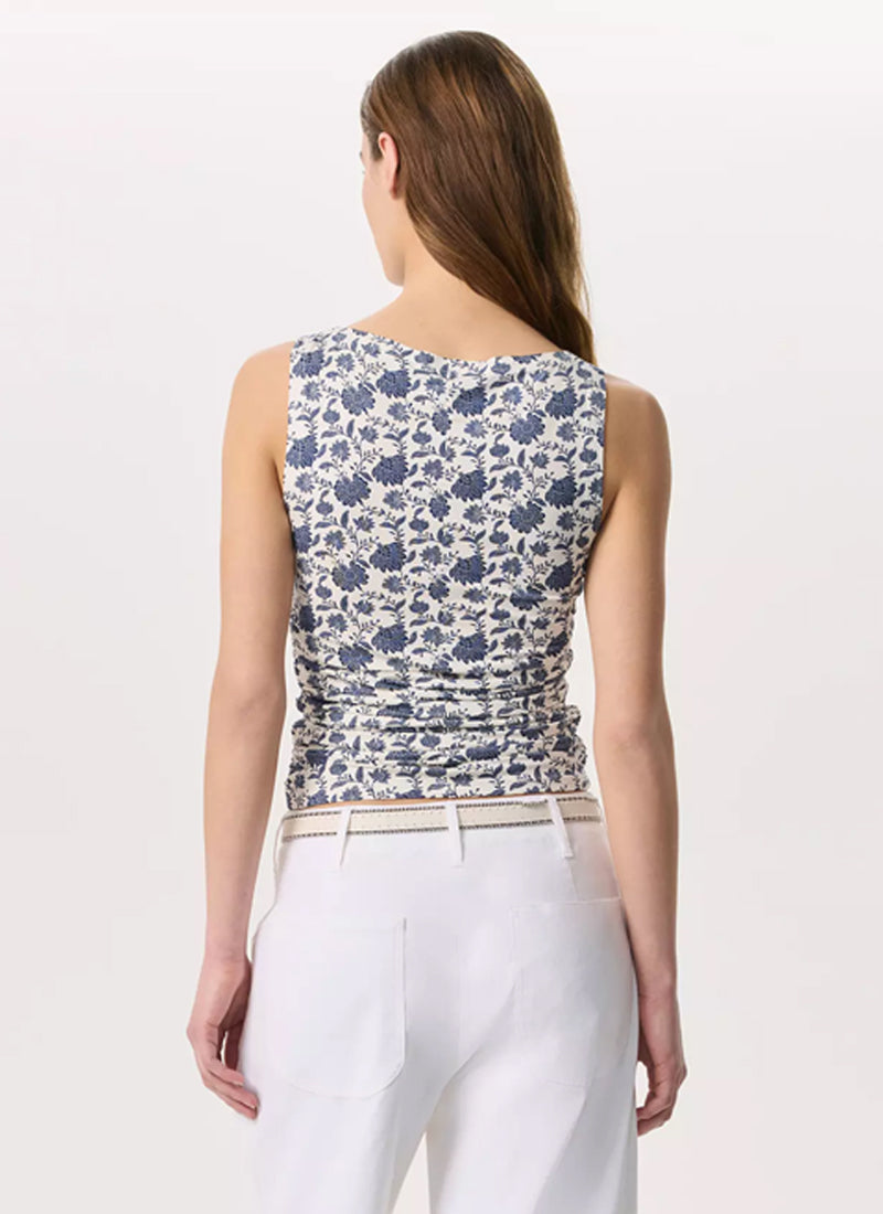 rag & bone Luca Printed Shirred Tank