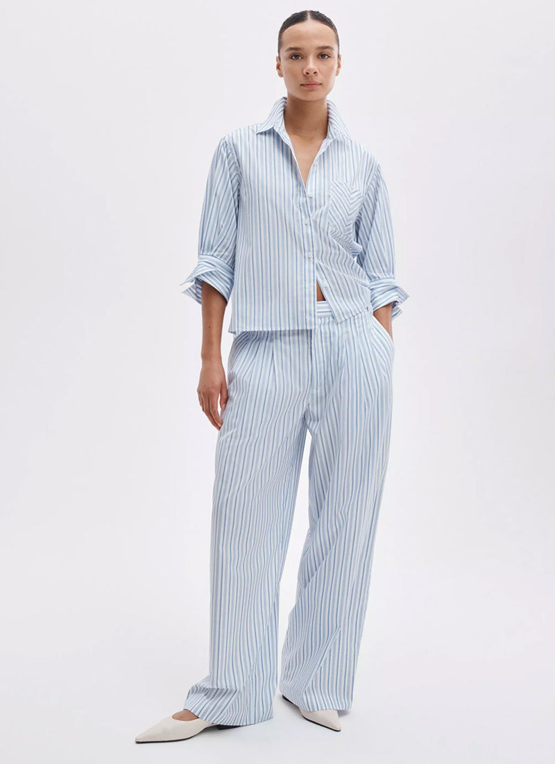 Lucia Stripe Poplin Shirt