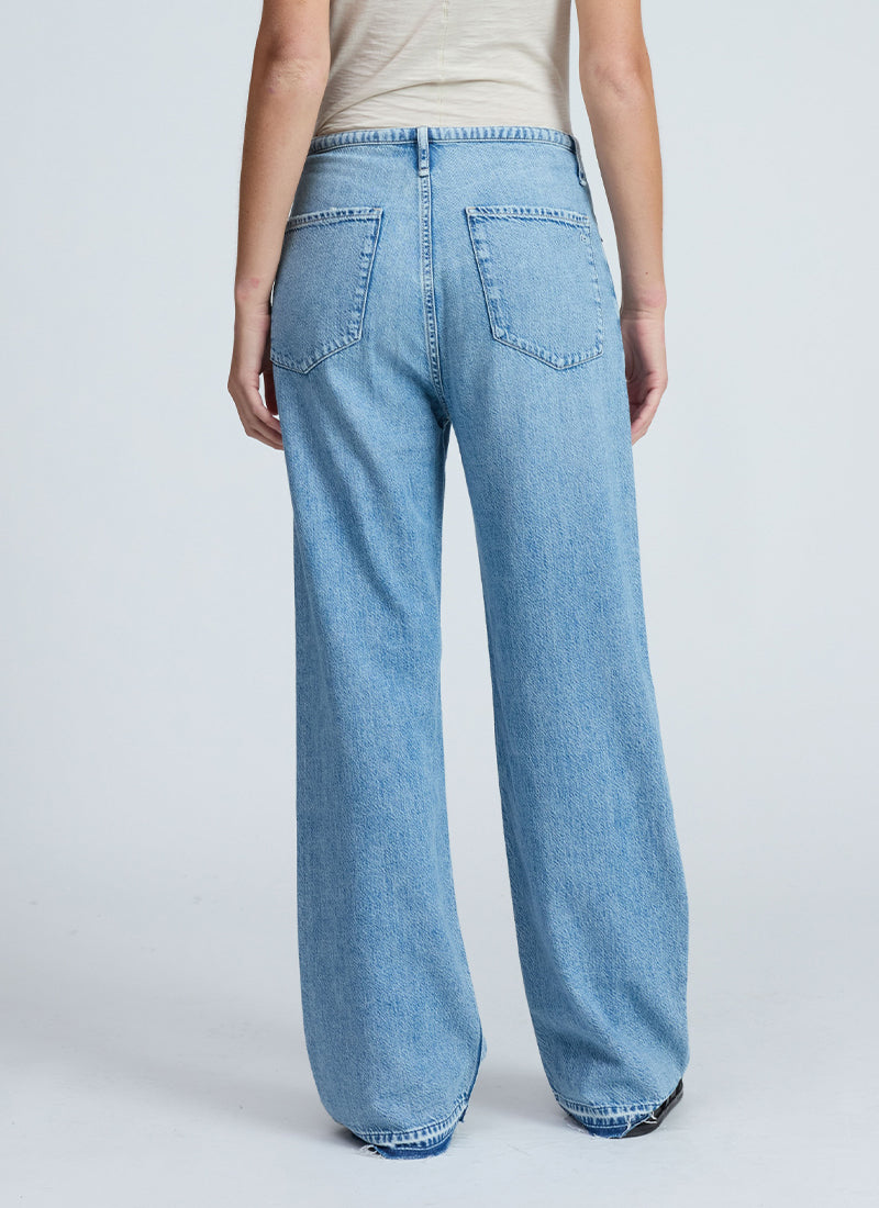 rag & bone Phoebe Dstring Ultra Feather Wide Leg Jeans