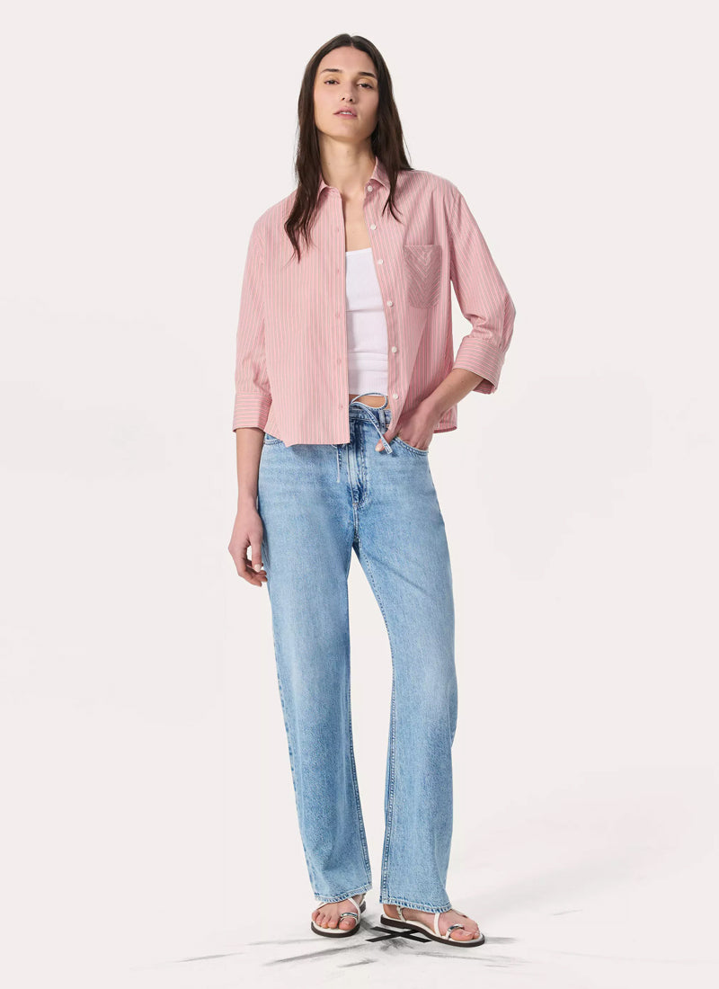 rag & bone Phoebe Dstring Ultra Feather Wide Leg Jeans