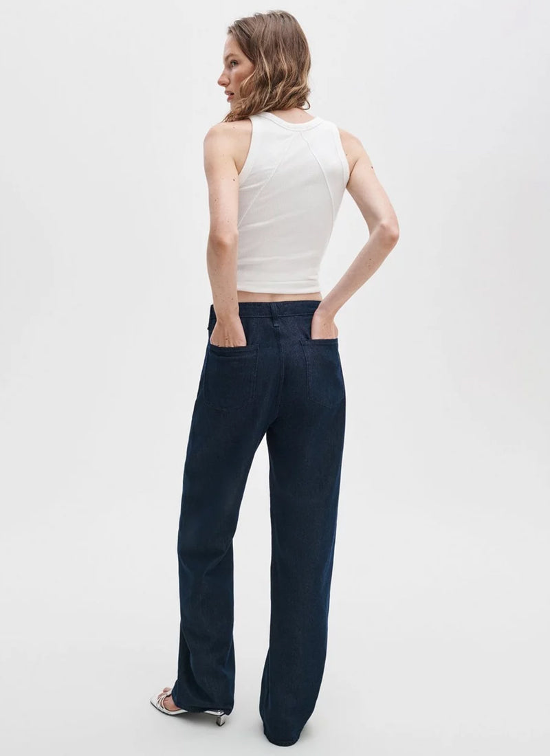 Featherweight Phoebe Drawstring Wide-Leg Jeans
