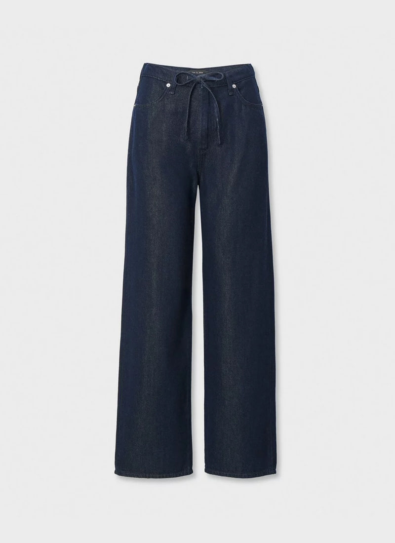 Featherweight Phoebe Drawstring Wide-Leg Jeans