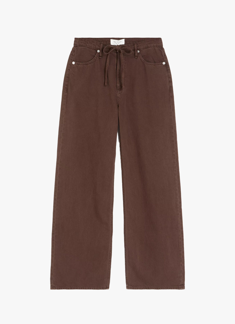 Featherweight Phoebe Drawstring Wide-Leg Jeans