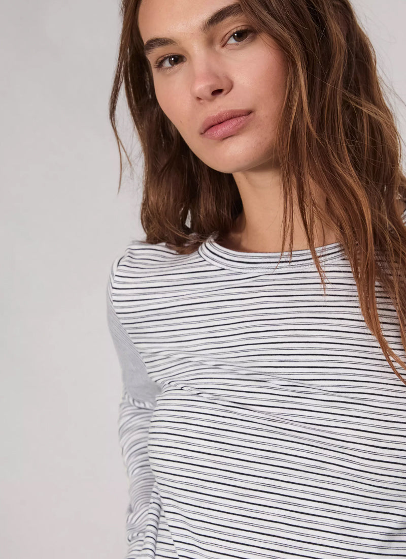 rag & bone The Slub Striped Long-Sleeve T-Shirt
