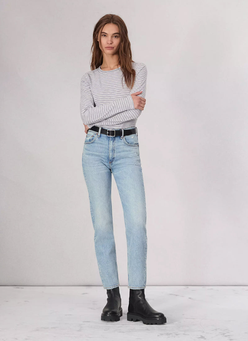 rag & bone The Slub Striped Long-Sleeve T-Shirt