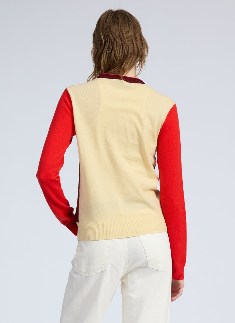 rag & bone Taron Colorblock Crew Neck Sweater