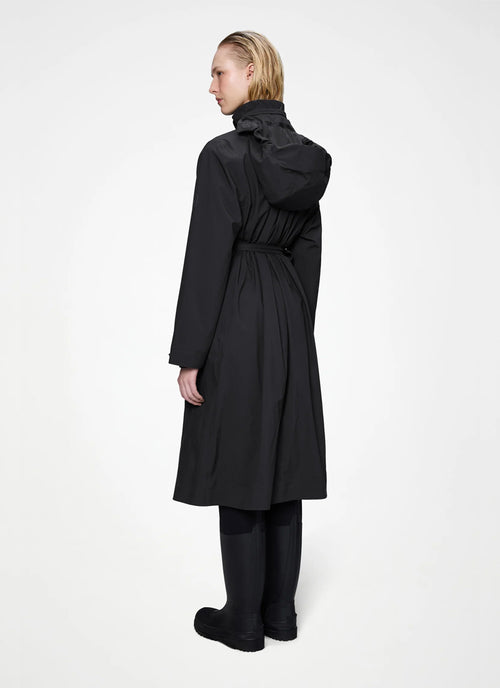 The Suva Hardshell Rain Coat in black by Rains