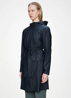 The Curve Long Rain Jacket Navy