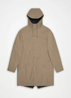 The Long Rain Jacket in beige by Rains