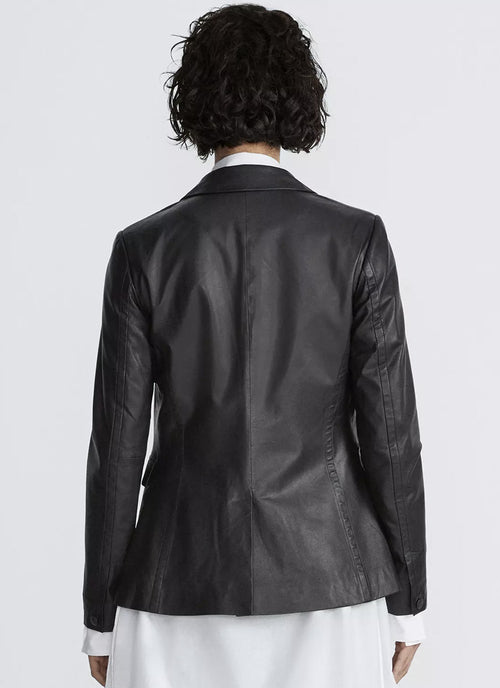rag & bone Razor Leather Blazer