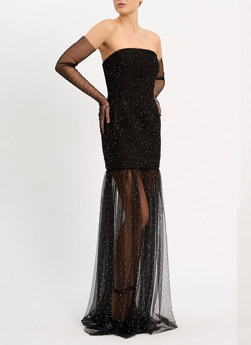Rebecca Vallance Lilah Sequin Mesh Gown