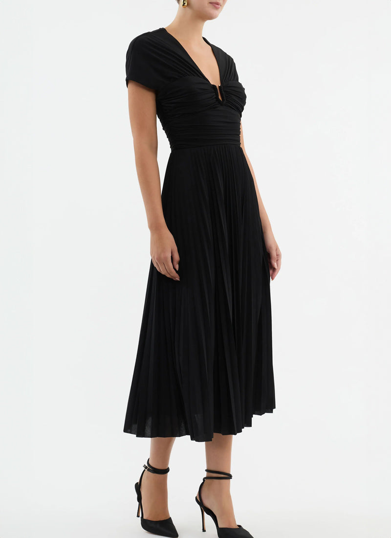 Rebecca Vallance Madison Short-Sleeve Midi Dress