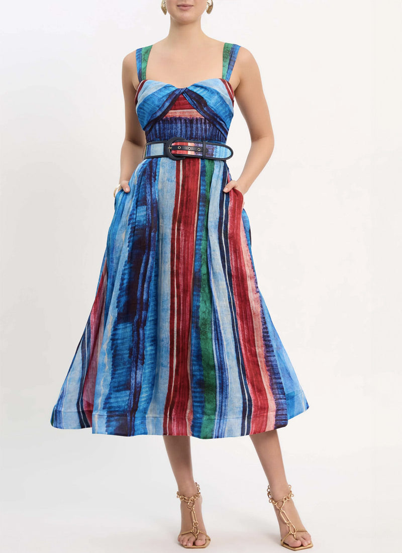 Rebecca Vallance Rimini Printed Midi Dress