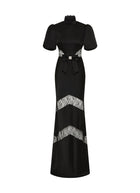 Noire Short Sleeve Gown