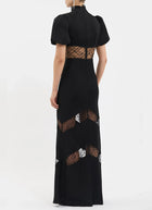 Noire Short Sleeve Gown