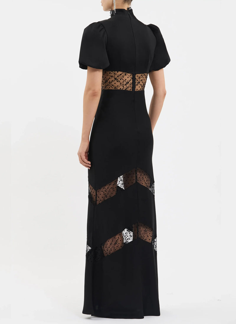Noire Short Sleeve Gown