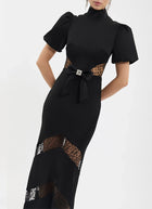 Noire Short Sleeve Gown
