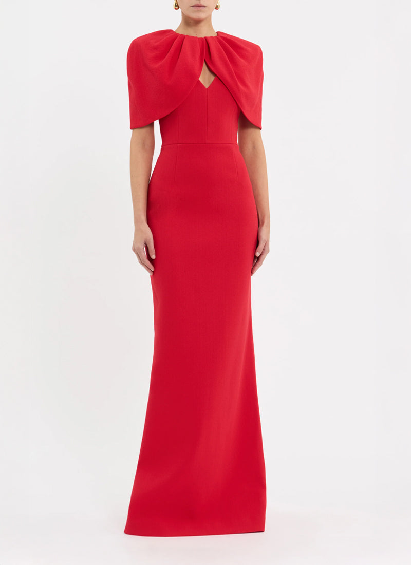  Cameron Cape Sleeve Gown by Rebecca Vallance at Andrews 
