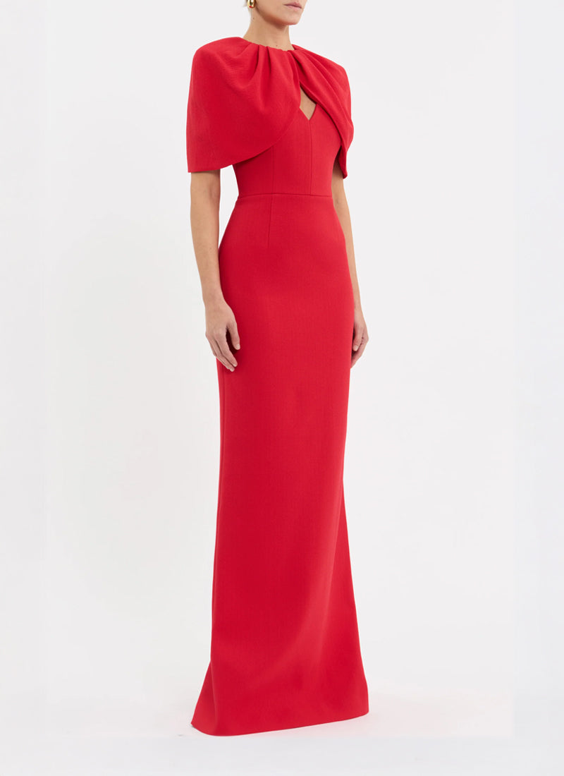  Cameron Cape Sleeve Gown by Rebecca Vallance at Andrews 