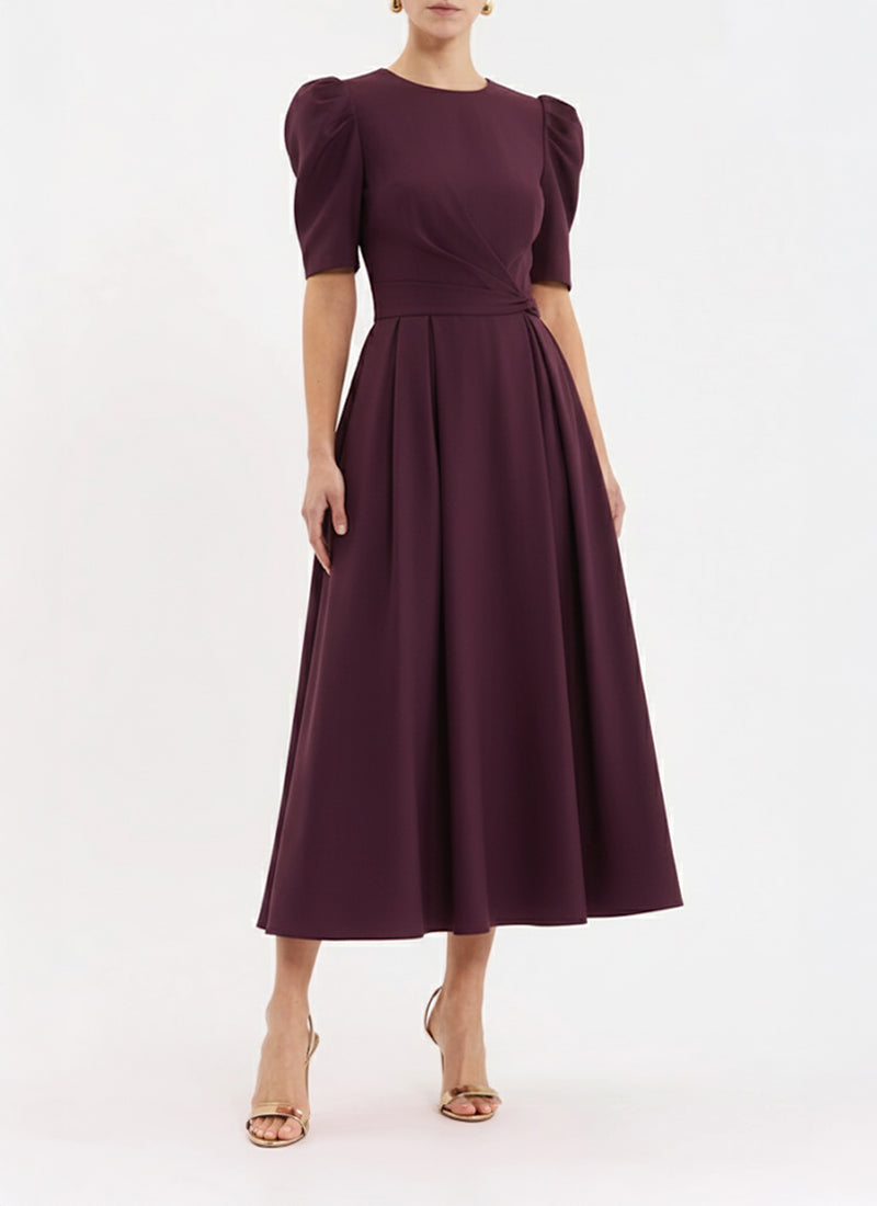 Syrah Short Sleeve Midi Dress