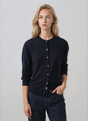 Patrick Assaraf Relaxed Extrafine Merino Cardigan