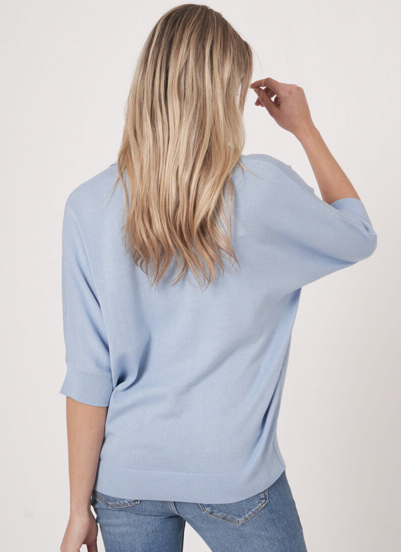 Repeat Cotton-Blend Knitted Pullover